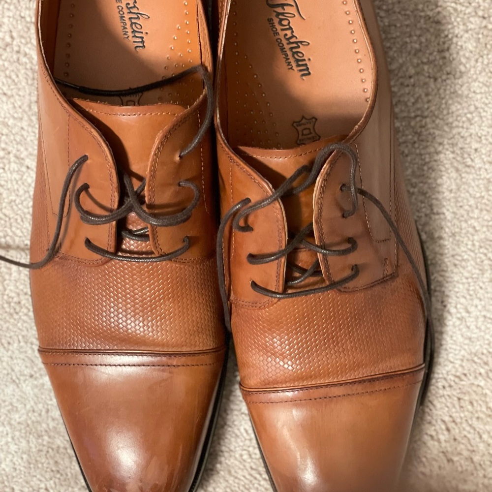 Florsheim shoes, size 14…occasionally worn to church…in excellent condition.